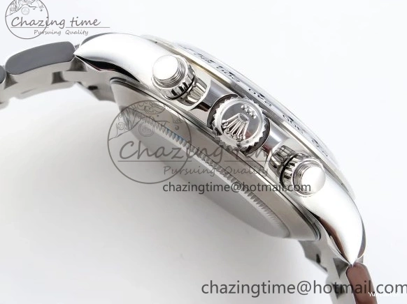 116509 OMF DIAL SS BEST ON A7750 DAYTONA BLUE MOVEMENT) SS STICK BRACELET (SLIM EDITION 1219